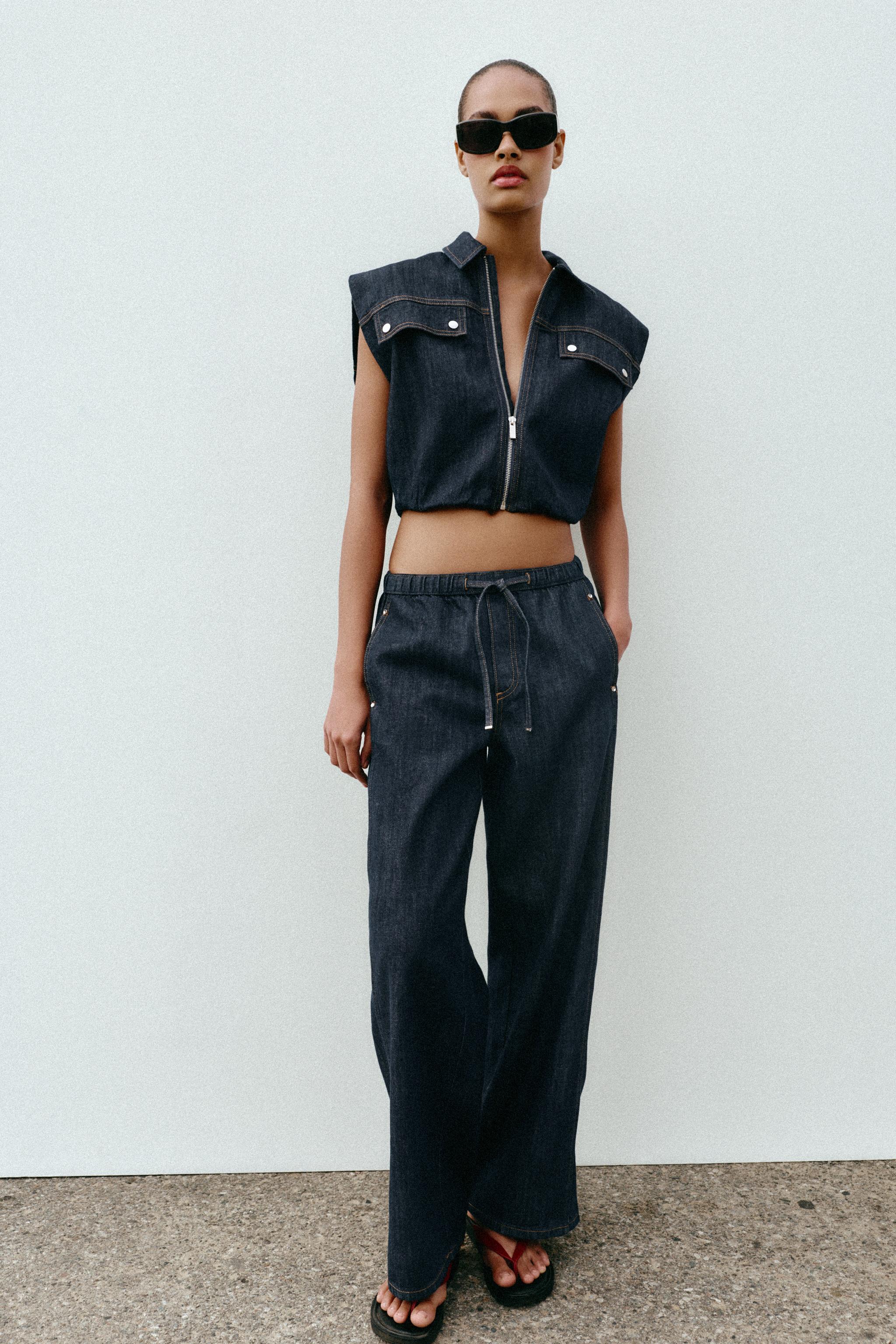 GILET Z1975 EN JEAN EFFET BALLON